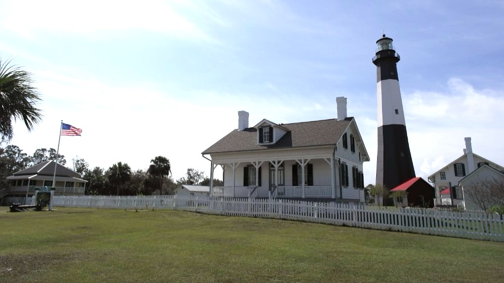 Tybee Island Light Station from the road