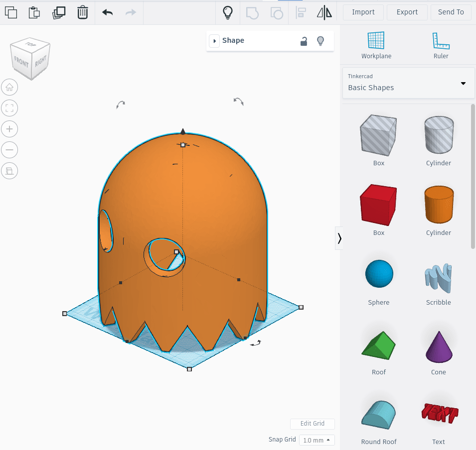 Modifing in Tinkercad