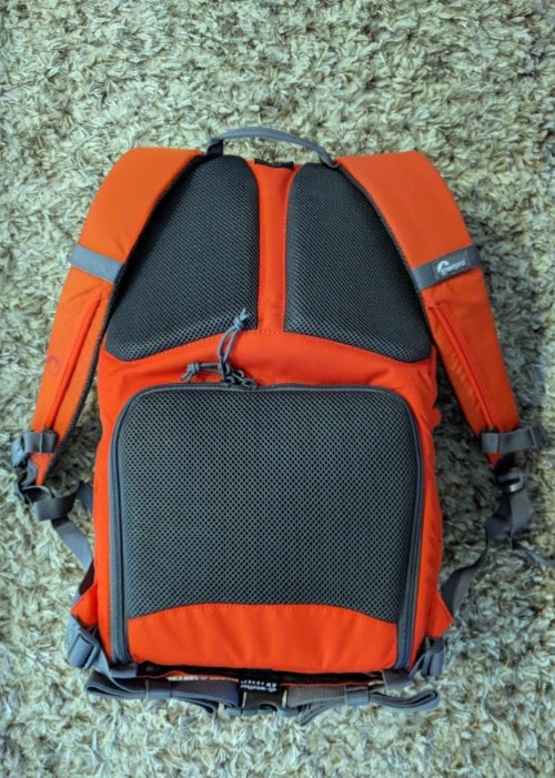 Back of the Lowepro Hatchback 22L