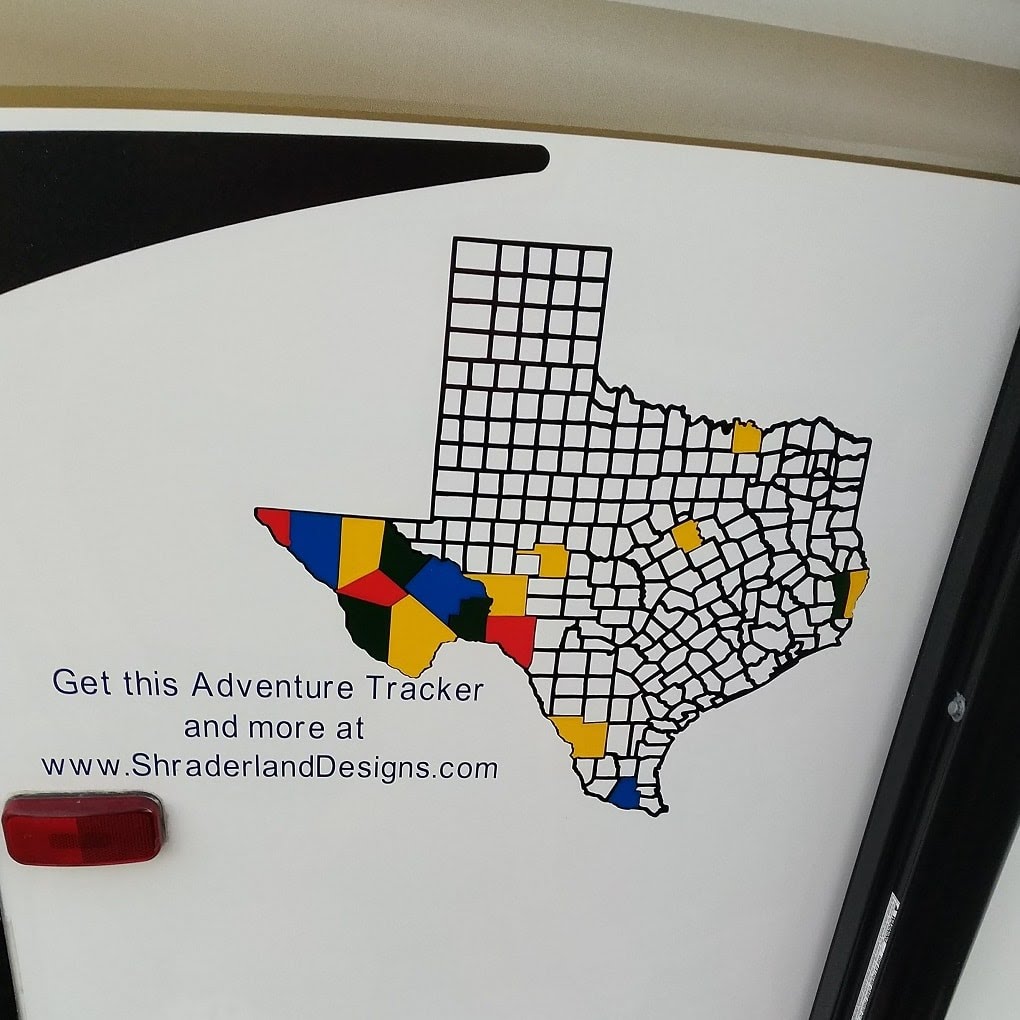 The Texas Adventure tracker also helps remind you of your adventures!