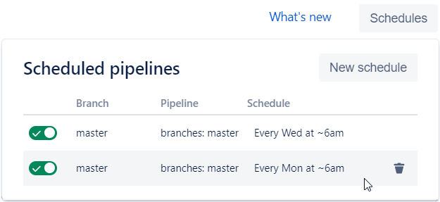 Scheduling code deployment with Bitbucket