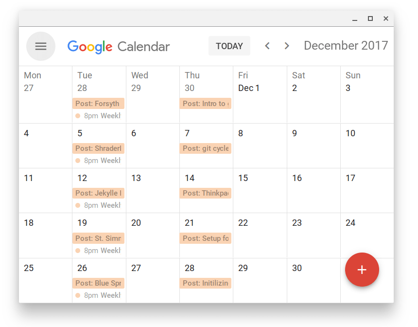 Calendar